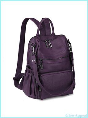 Vegan Leather Travel Backpack Purse Tassel Shoulder Bag